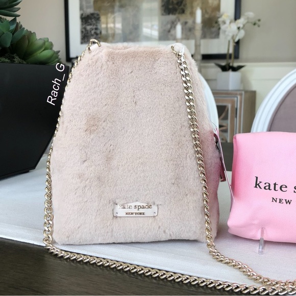 Kate Spade Bunbun Faux Fur 3D Bunny Rabbit Crossbody - Picture 2 of 12